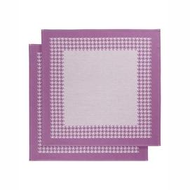 Torchons  De Witte Lietaer Pied De Poule Fuchsia (2 unités)