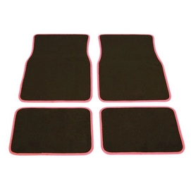 Mattenset Carpoint Uni Pink Lady (4-delig)