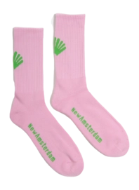Socks New Amsterdam Surf Association Men Logo Pink-One size