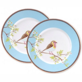 Speiseteller Pip Studio Early Bird Blue 21 cm (2er-Set)