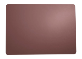 ASA Leather Optic Tischset Rund – 38 Cm Durchmesser, Farbe Lavender, Hochwertiges PVC, Lederoptik, Pflegeleicht, Elegant & Modern, Für Jeden Tisch