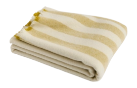 Plaid HAY Duo Throw Cream