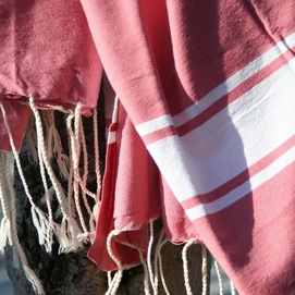 Fouta Call it Plate Framboise
