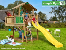 Speelset Jungle Gym Jungle Chalet + Balcony Geel