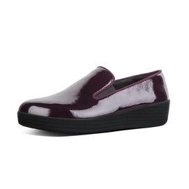 FitFlop Superskate Patent Leather Deep Plum
