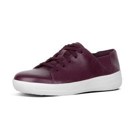 FitFlop F-Sporty Laceup Leather Deep Plum