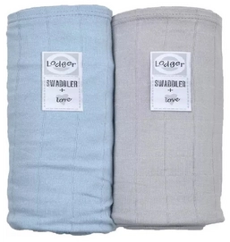 Multidoek Lodger Swaddler Hydrofiel Scand Solid Pure Mist (2-delig)