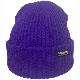 Mütze Poederbaas Unisex Royal Rib Beanie Purple Blue