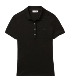 Polo Shirt Lacoste Women PF5462 Slim Fit Black