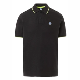 Polo-Shirt North Sails SS Polo With Graphic Herren Black-XXXL
