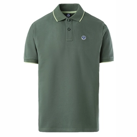 Polo North Sails Men SS Polo With Graphic Military Green