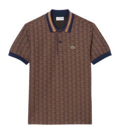 Polo Shirt Shirt Lacoste Men DH1417 Classic Fit Velvet/Date Brown 25