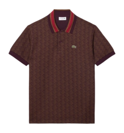 Polo Lacoste Men DH1417 Mascara Brown/Oxalis