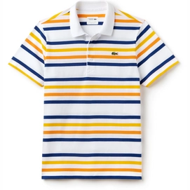 Polo Shirt Lacoste Sport White Marino-Apricot-Butt