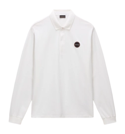 Polo Napapijri Men E-Badge LS White Heron