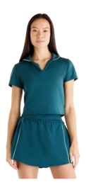 Polo New Balance Women Tournament Polo Medusa Green