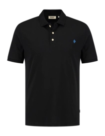 Polo Shiwi Men JUSTIN Regular Solid Black