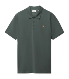 Polo Shiwi Men JUSTIN Regular Solid Green Smokey