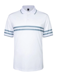 Polo The Indian Maharadja Men TKC07400 Bright White Printed Stripe Polo Dry Touch-technologie