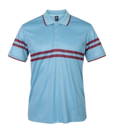 Polo The Indian Maharadja Men Printed Stripe Polo Surf Blue Regular Fit