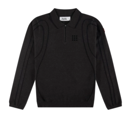 Polo The New Orignals Men Innerspace Long Sleeve Polo Brown Melange/Black