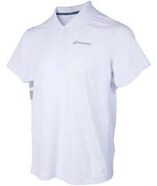Polo Babolat Core Poly Pique Men White