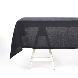 Tablecloth Libeco Polylin Washed Sulphur Black Linen