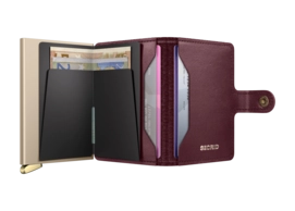 4---Emboss Diamond+ - Miniwallet - Bordeaux - Cashmere+ - Open