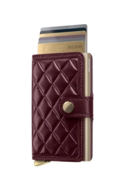 5---Emboss Diamond+ - Miniwallet - Bordeaux - Cashmere+ - Cards