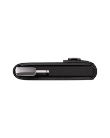 2---Emboss Lines+ - Miniwallet - Black - Black+ - Bottom