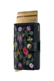 3---Stitch Floral+ - Miniwallet - Black - Black+ - Cards