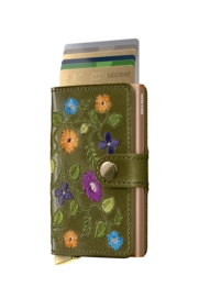 6---Stitch Floral+ - Miniwallet - Olive - Sand+ - Cards