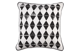 Sierkussen KAAT Amsterdam Potato Stamp Black (40 x 40 cm)