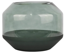 Vaas PT Living Majestic Glass Dark Green Wide