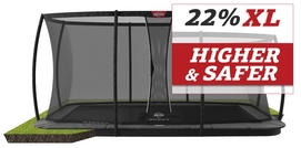 Trampoline BERG Ultim Champion FlatGround 410 Grey + Safety Net Deluxe XL