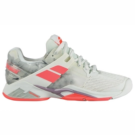 Chaussures de Tennis Babolat Propulse Fury All Court Women White Fluo Strike