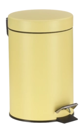 Prullenbak Kela Monaco Met Pedaal Sunny Yellow 3 L