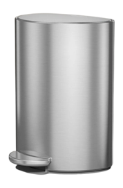 Prullenbak Simplehuman Halfrond Geborsteld Staal 6L
