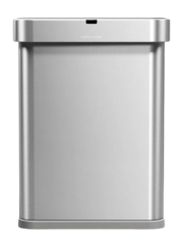 Prullenbak Simplehuman Rechthoekig Met Sensor Geborsteld Staal 58L