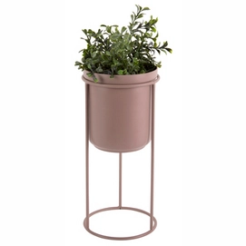 Bloempot PT Living Tub On Stand Large Iron Faded Pink