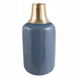 Vase PT Living Shine Iron Enamel Blau Large