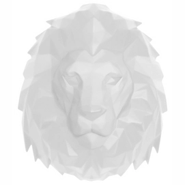 Wall Statue PT Living Origami Lion Polyresin Matte White
