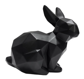 Origami Bunny PT Living Sitting Matt Black