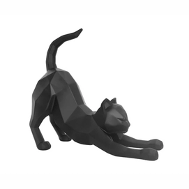 Statue Chat Origami PT Living Stretching Matt Black