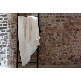 Plaid House in Style Puglia Off White Coton-130 x 250 cm