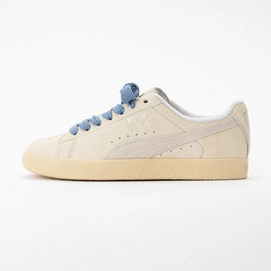 Baskets PUMA Homme Clyde Basketball Nostalgia Alpine Snow Camomille