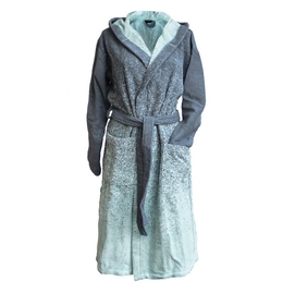Badjas Pure Gradient Blue Katoen Badstof Essenza