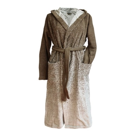 Badjas Pure Gradient Brown Katoen Badstof Essenza