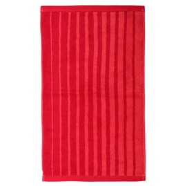 Handdoek Pure Stripe Coral Katoen Badstof Essenza