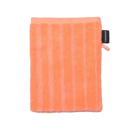 Washandje Pure Stripe Peach Katoen Badstof Essenza